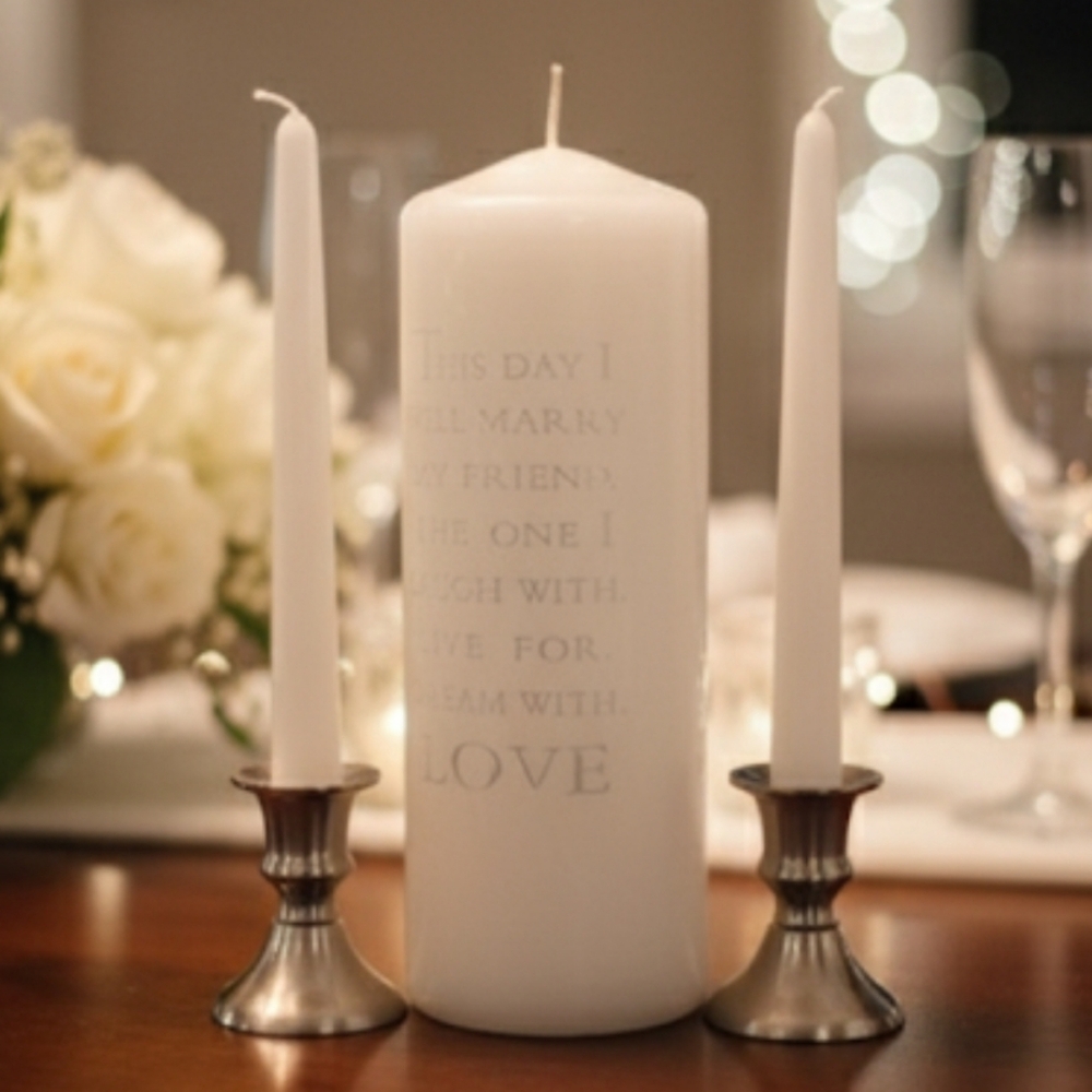 🕯️ Elegance Illuminated: The Unity Candle Collection 🥂
